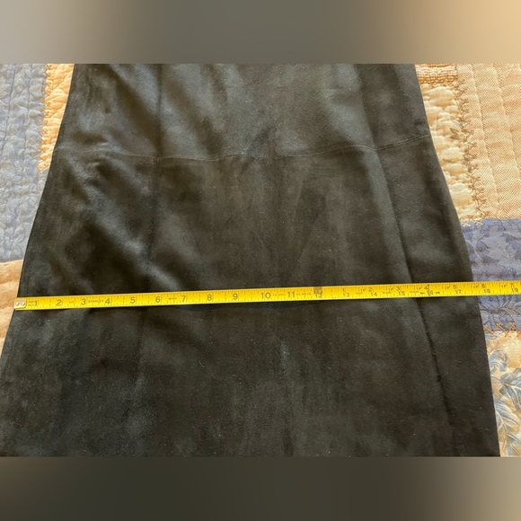 Black Suede Vintage 1980’s Dress - Picture 6 of 7